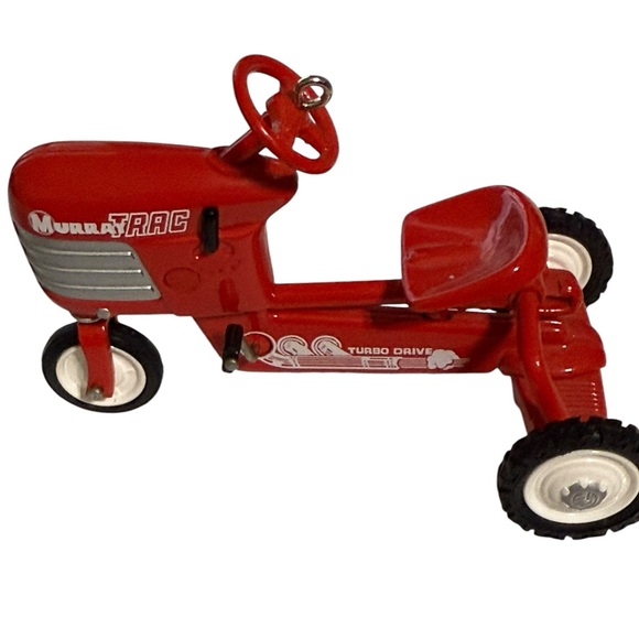 Hallmark 1955 Murray Tractor and Trailer Ornament Die Cast Red Tractor - Picture 9 of 16